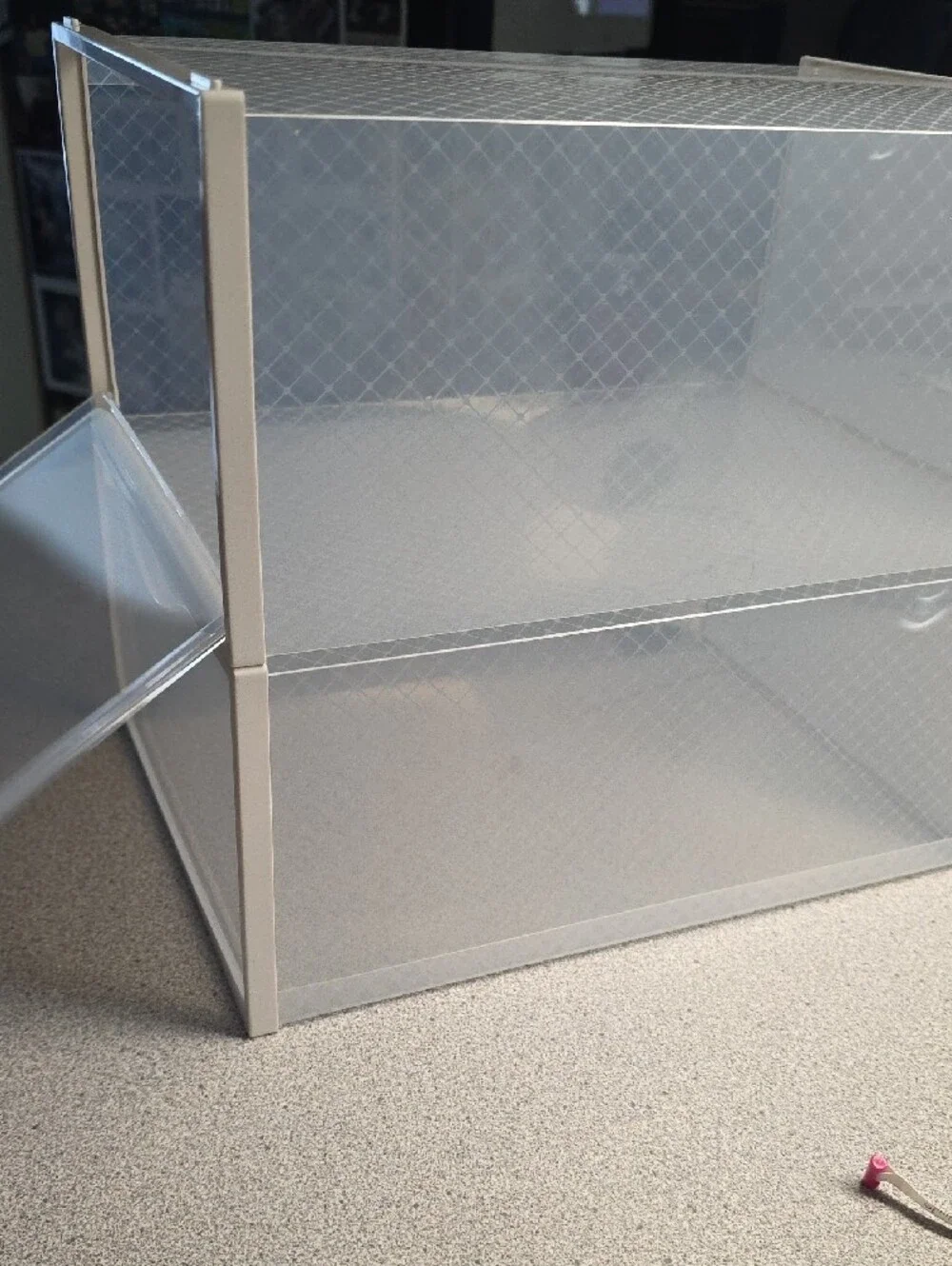 Clear White Stackable Storage Drawers - Home Organization